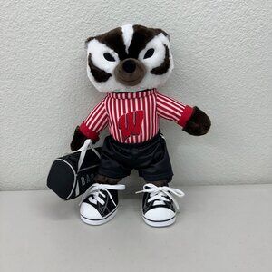 Build A Bear Workshop University of Wisconsin Bucky Badger Stuffed Plush Toy